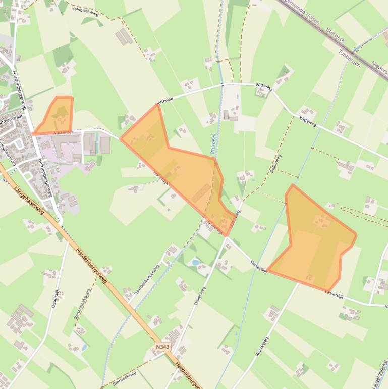 Kaart van postcodegebied 7679VR.