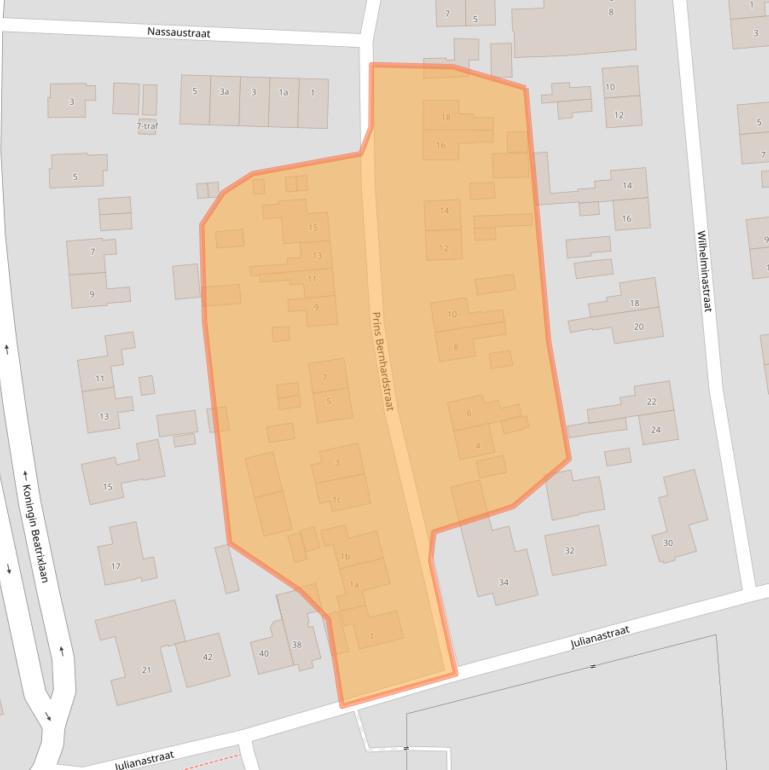 Kaart van postcodegebied 7681AD.