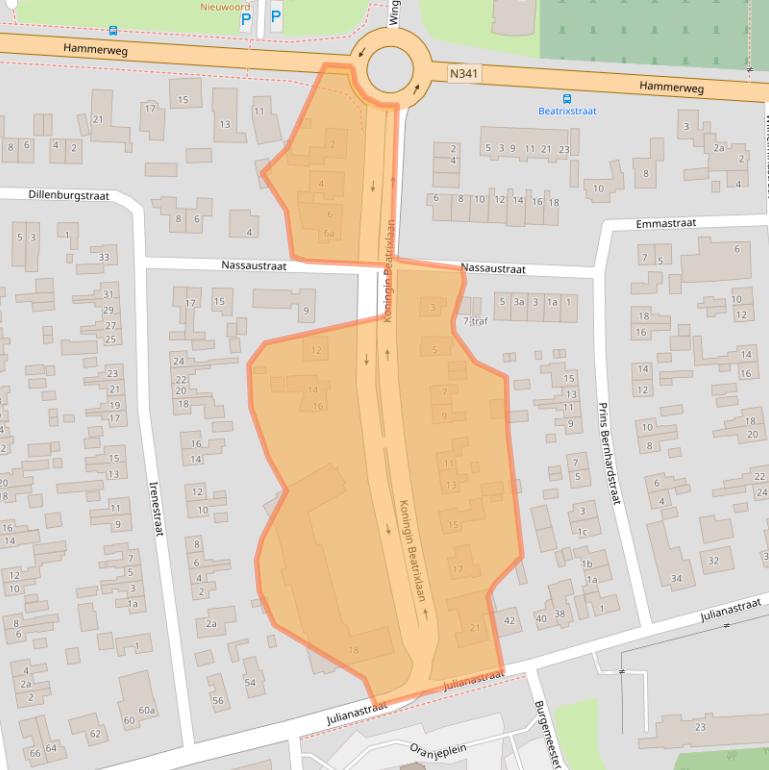 Kaart van postcodegebied 7681AG.