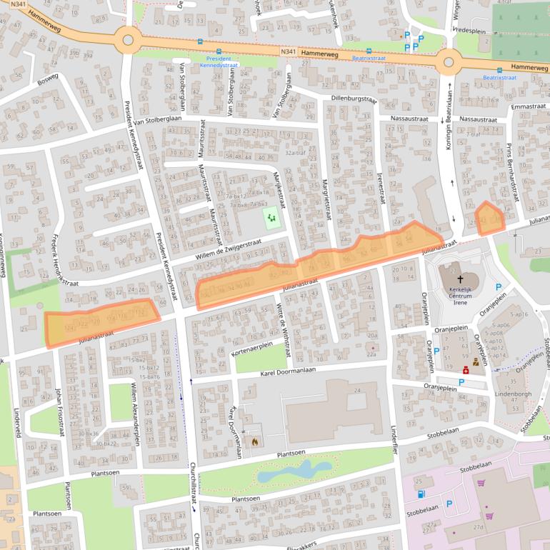 Kaart van postcodegebied 7681AR.