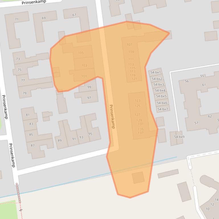 Kaart van postcodegebied 7681BD.