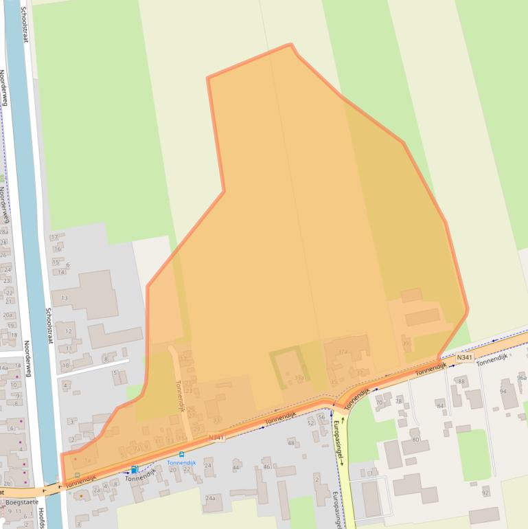 Kaart van postcodegebied 7681BJ.