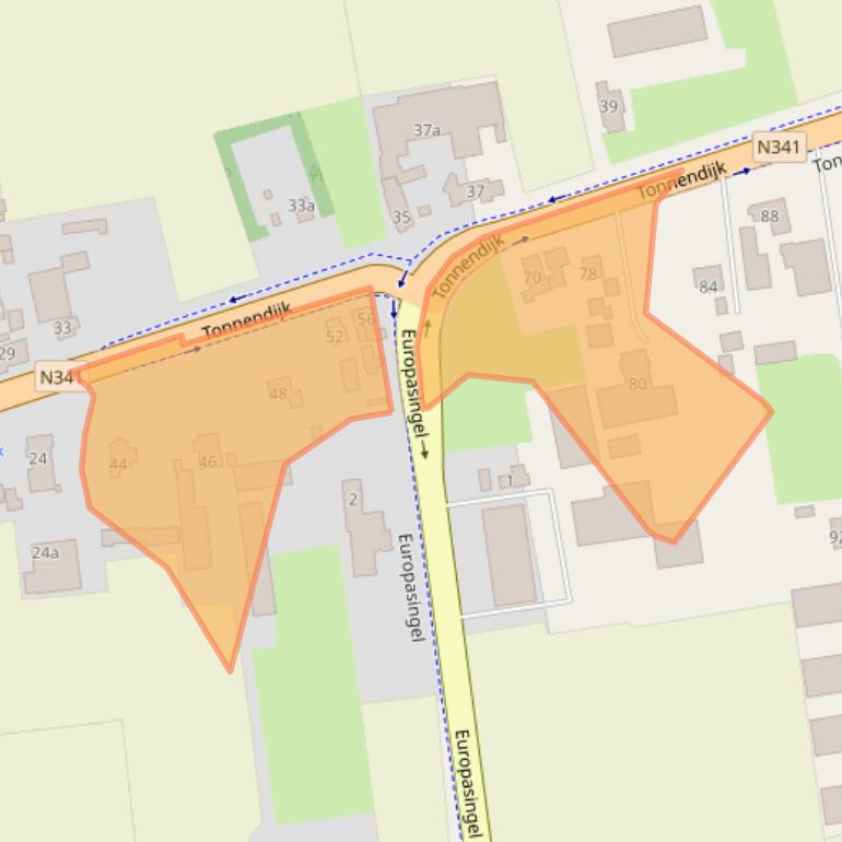 Kaart van postcodegebied 7681BP.