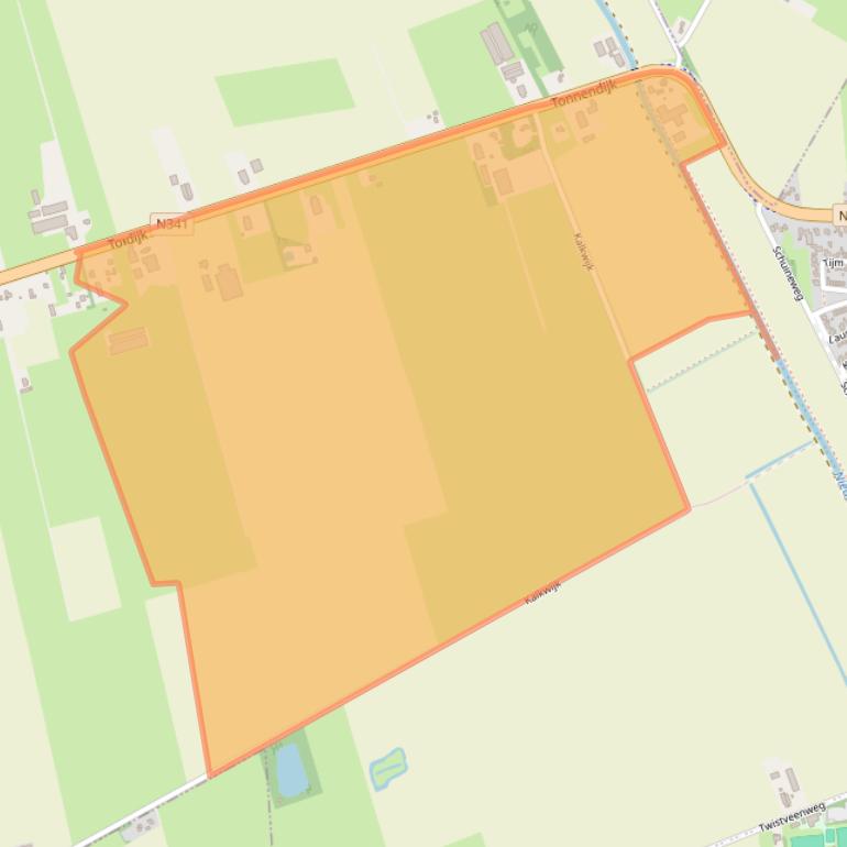 Kaart van postcodegebied 7681BT.