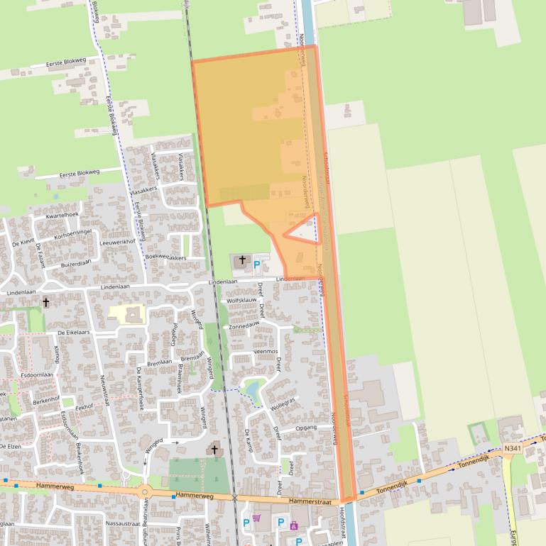 Kaart van postcodegebied 7681CE.