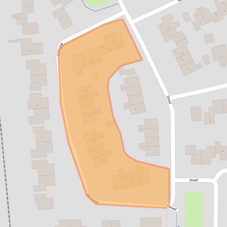 Kaart van postcodegebied 7681CP.