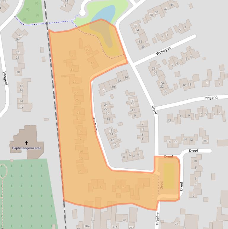 Kaart van postcodegebied 7681CV.