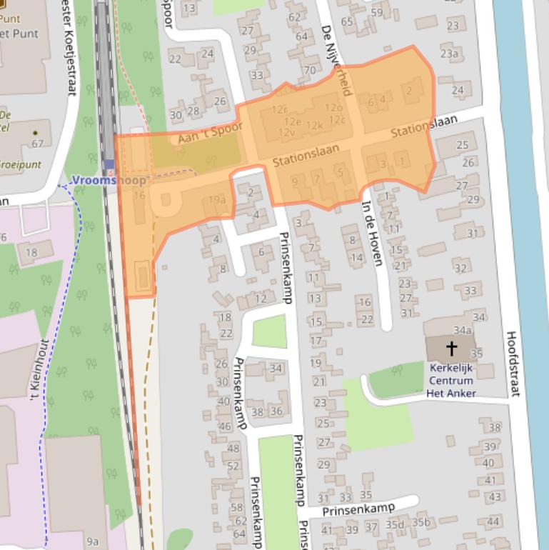 Kaart van postcodegebied 7681DL.