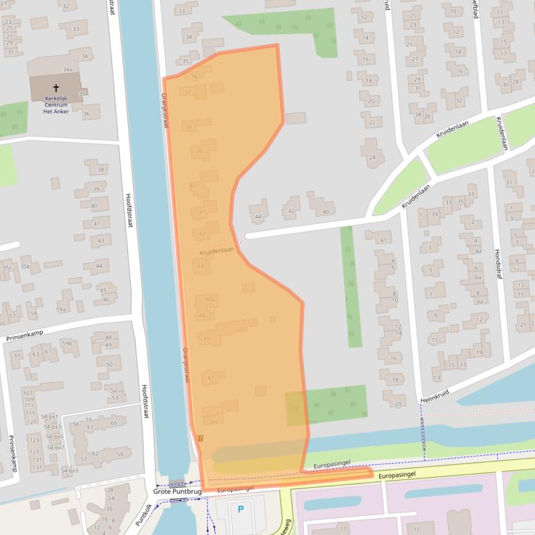 Kaart van postcodegebied 7681DP.