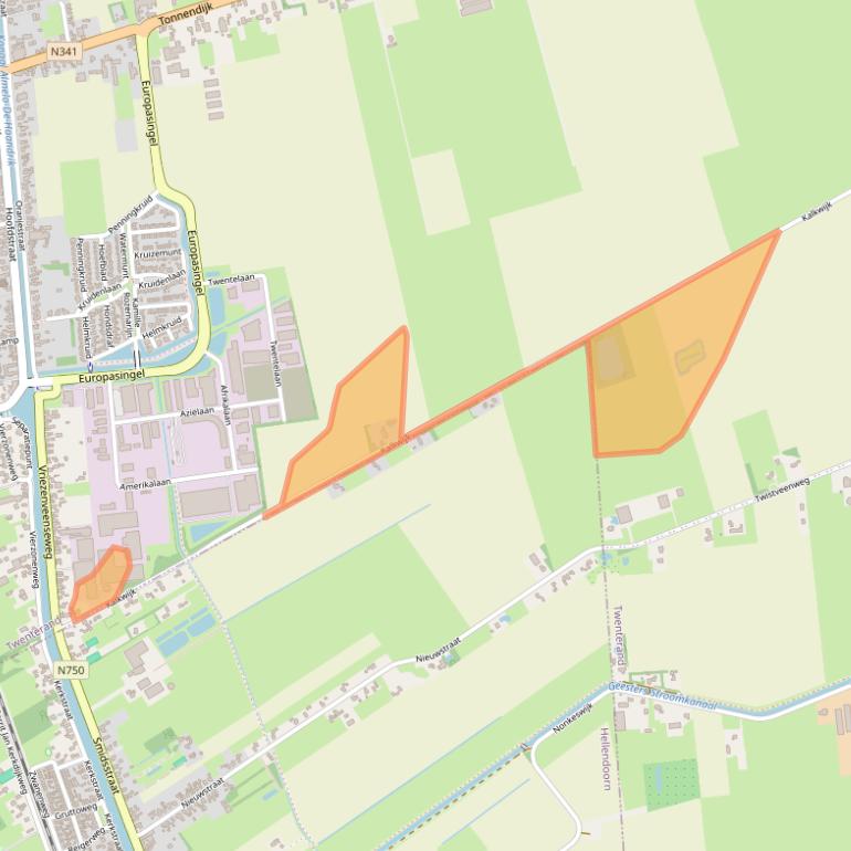 Kaart van postcodegebied 7681DV.