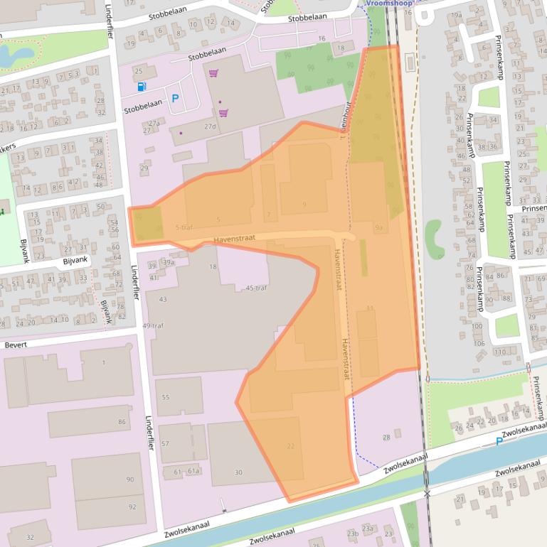 Kaart van postcodegebied 7681EA.