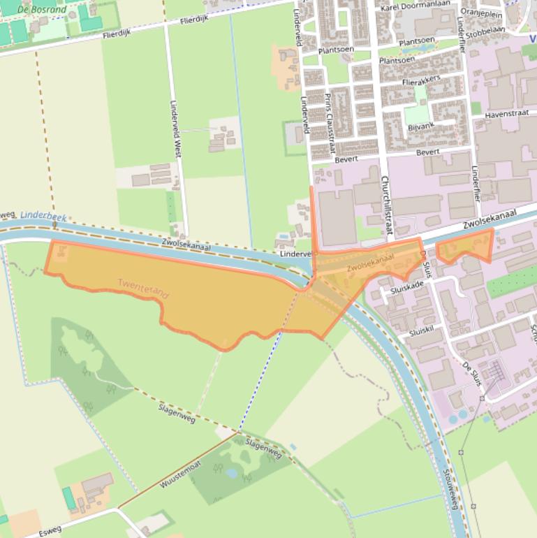 Kaart van postcodegebied 7681EC.