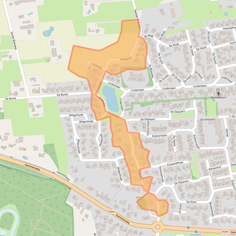 Kaart van postcodegebied 7681EM.
