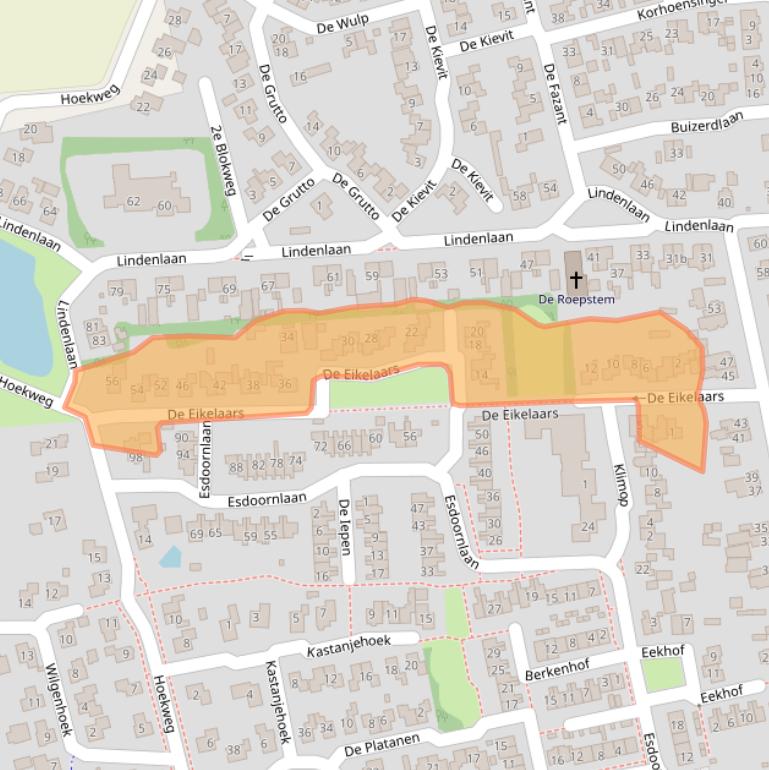Kaart van postcodegebied 7681EN.