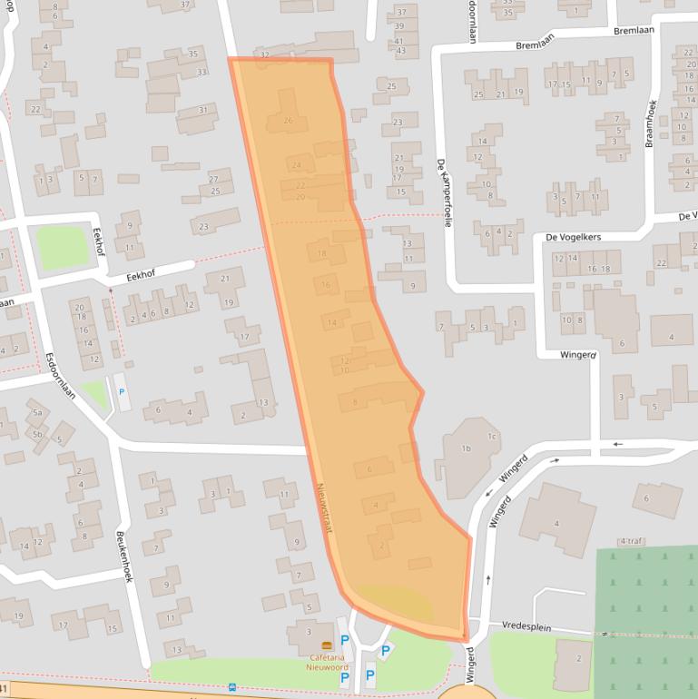 Kaart van postcodegebied 7681ES.