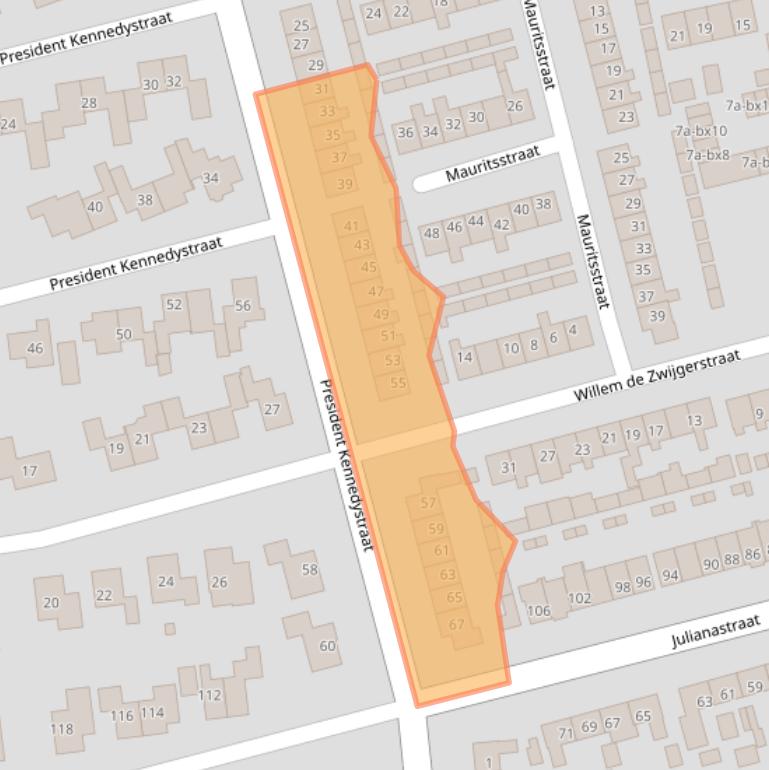 Kaart van postcodegebied 7681EW.