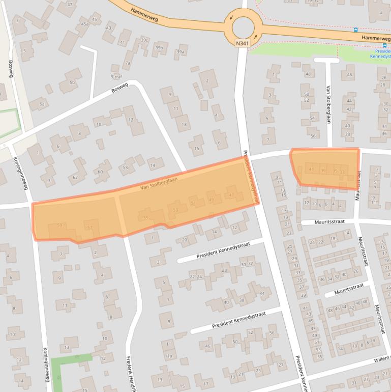 Kaart van postcodegebied 7681GB.