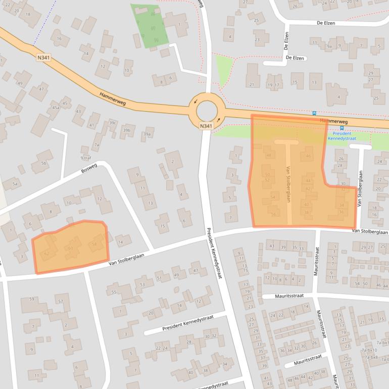 Kaart van postcodegebied 7681GD.