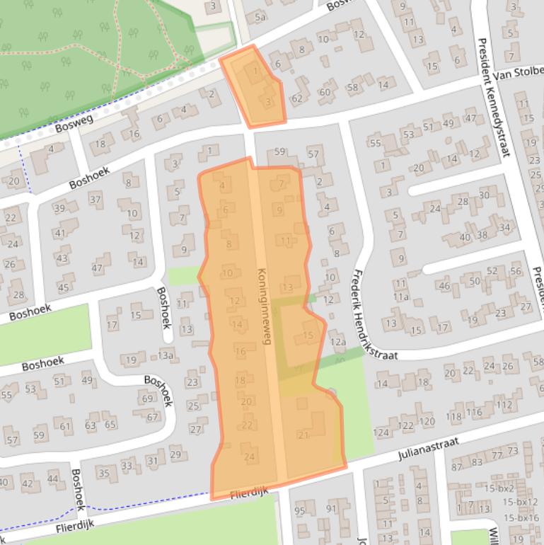 Kaart van postcodegebied 7681GH.