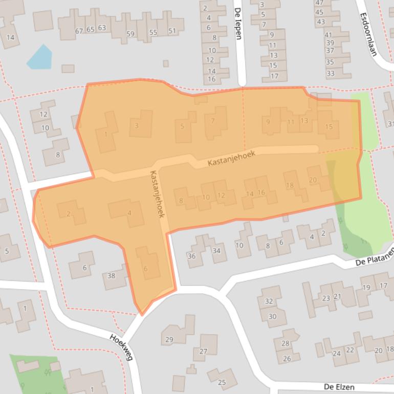 Kaart van postcodegebied 7681HN.