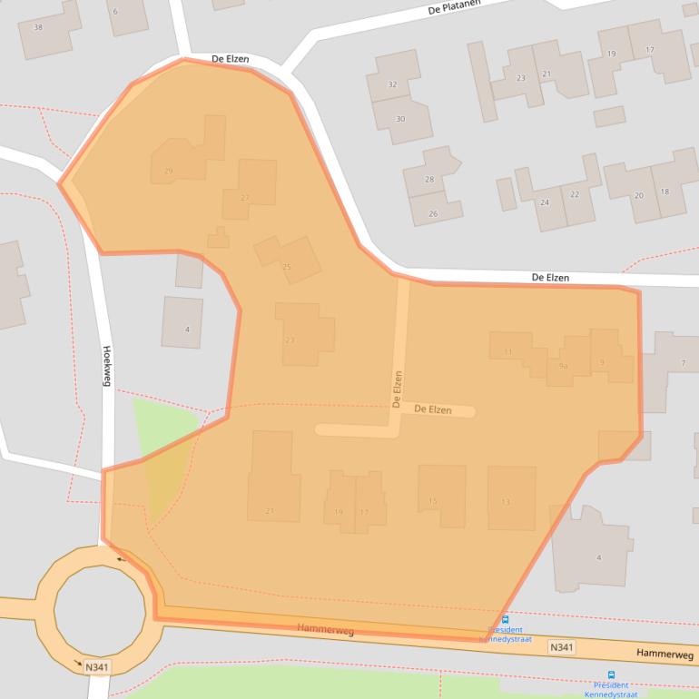 Kaart van postcodegebied 7681HP.