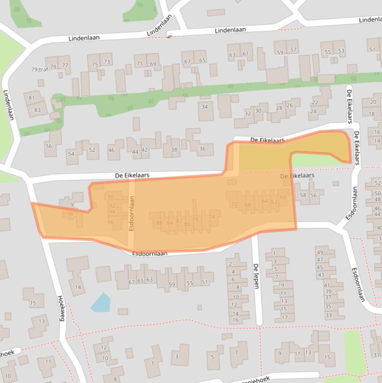 Kaart van postcodegebied 7681HS.