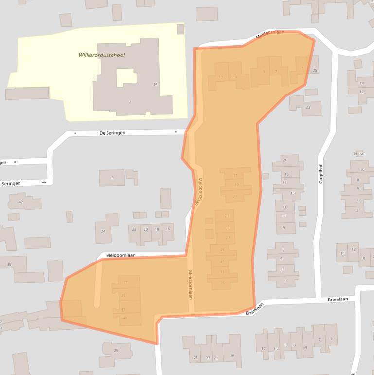 Kaart van postcodegebied 7681JD.