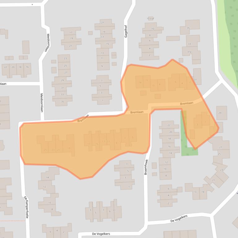 Kaart van postcodegebied 7681JL.