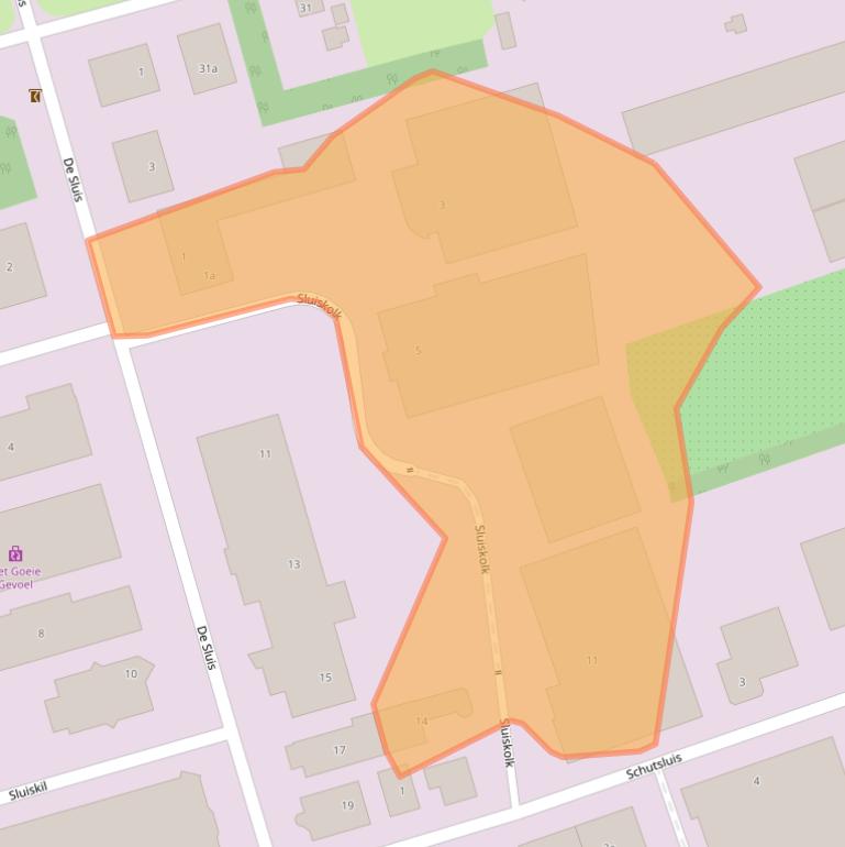 Kaart van postcodegebied 7681KC.