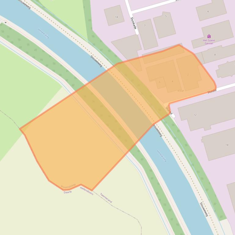 Kaart van postcodegebied 7681KD.