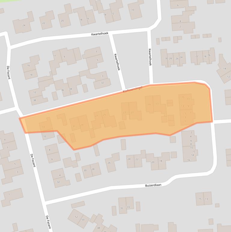 Kaart van postcodegebied 7681LE.