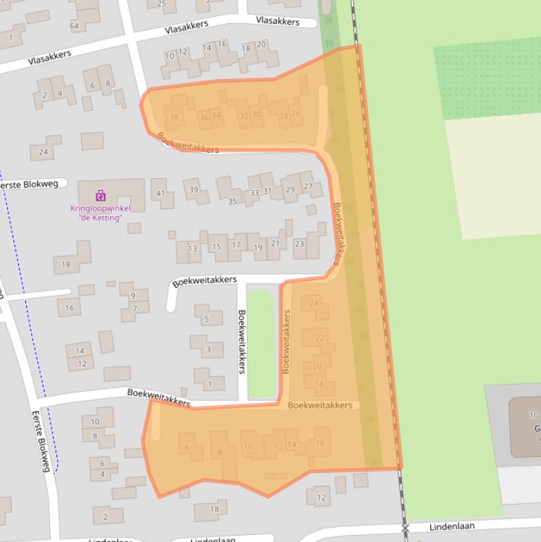 Kaart van postcodegebied 7681LL.