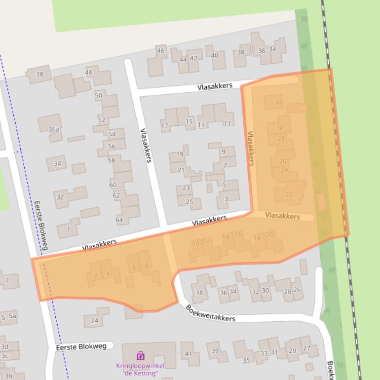 Kaart van postcodegebied 7681LN.