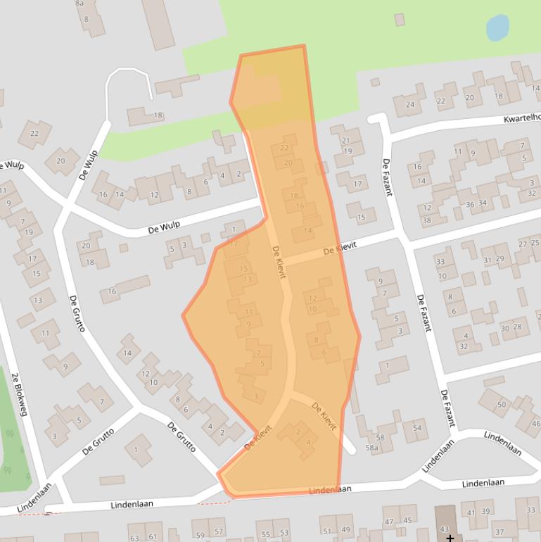 Kaart van postcodegebied 7681LS.