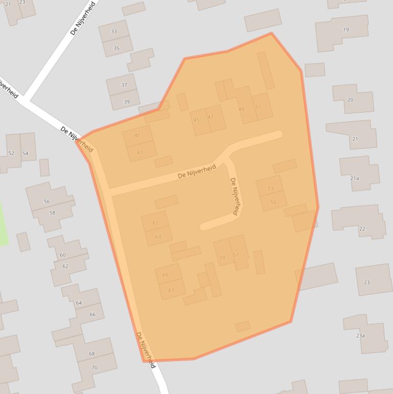 Kaart van postcodegebied 7681MB.