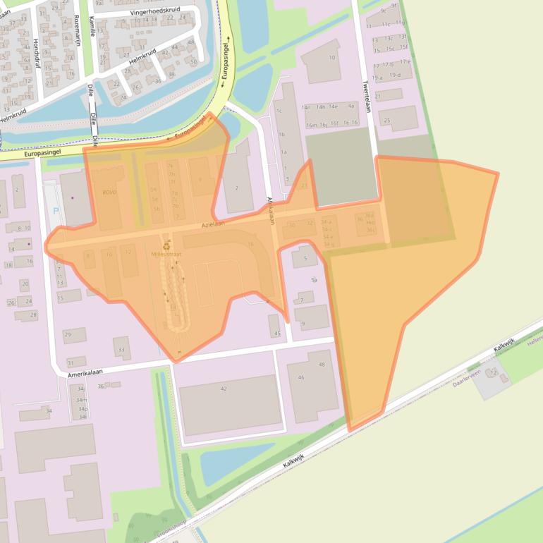 Kaart van postcodegebied 7681NC.