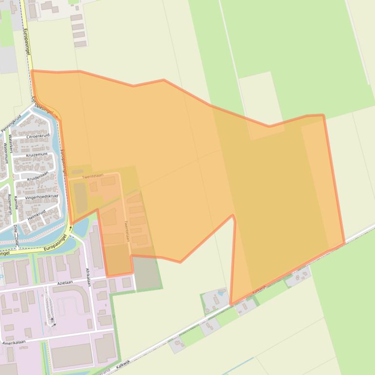 Kaart van postcodegebied 7681NE.