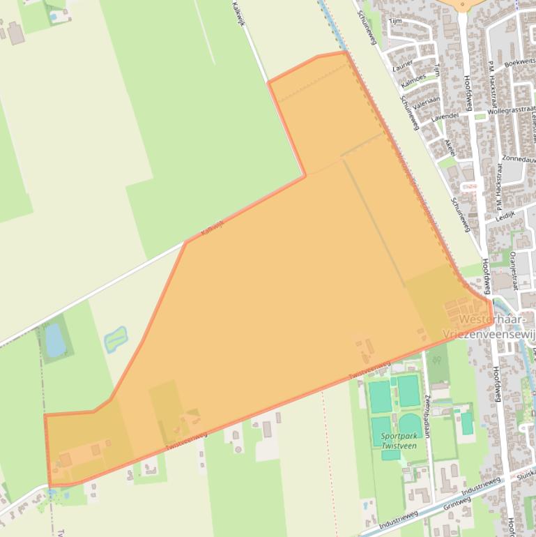 Kaart van postcodegebied 7681PB.