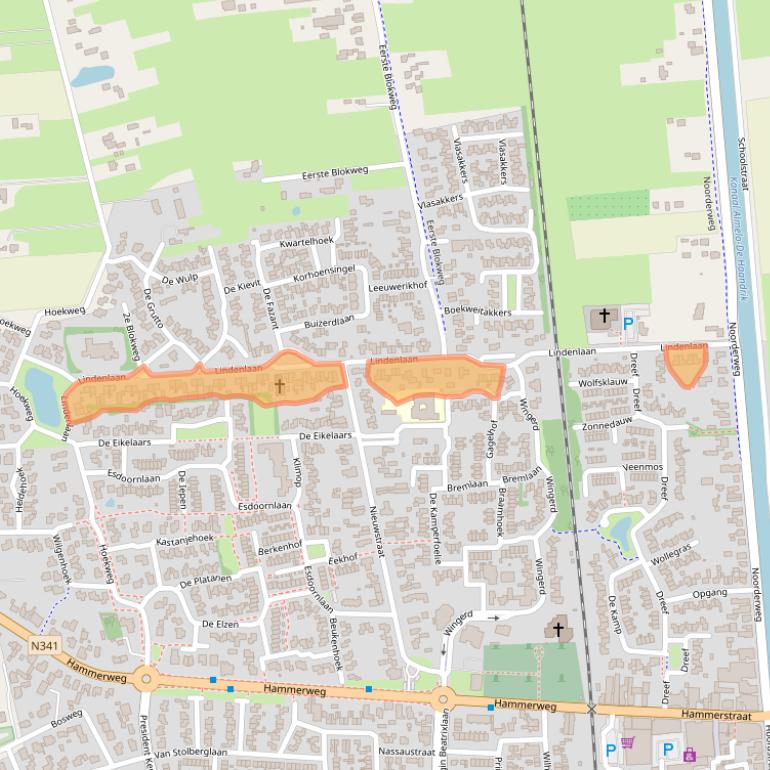Kaart van postcodegebied 7681RC.