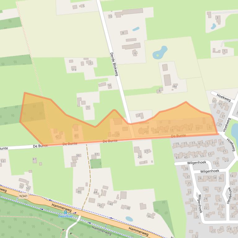 Kaart van postcodegebied 7681RL.