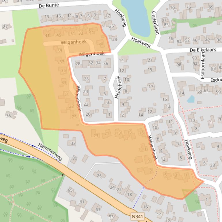 Kaart van postcodegebied 7681RR.