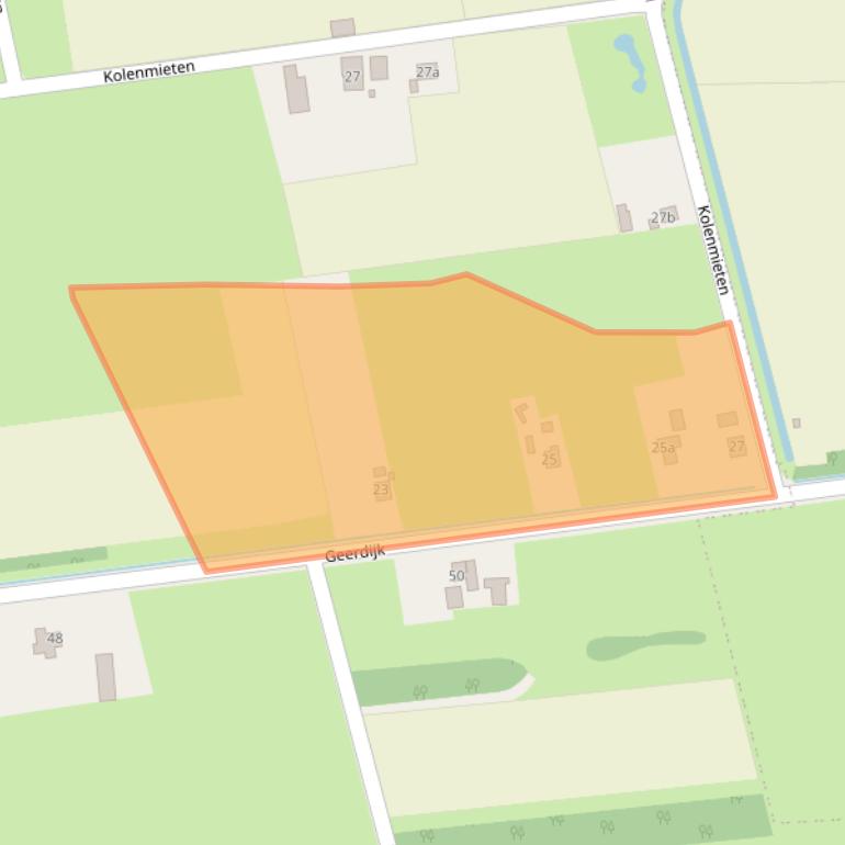 Kaart van postcodegebied 7681SB.