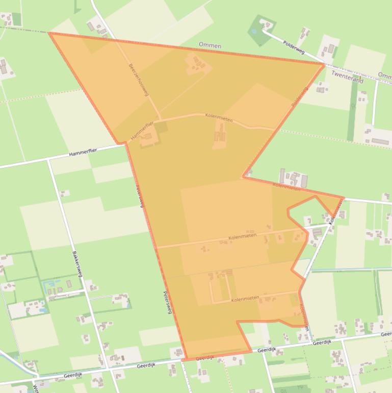 Kaart van postcodegebied 7681SH.