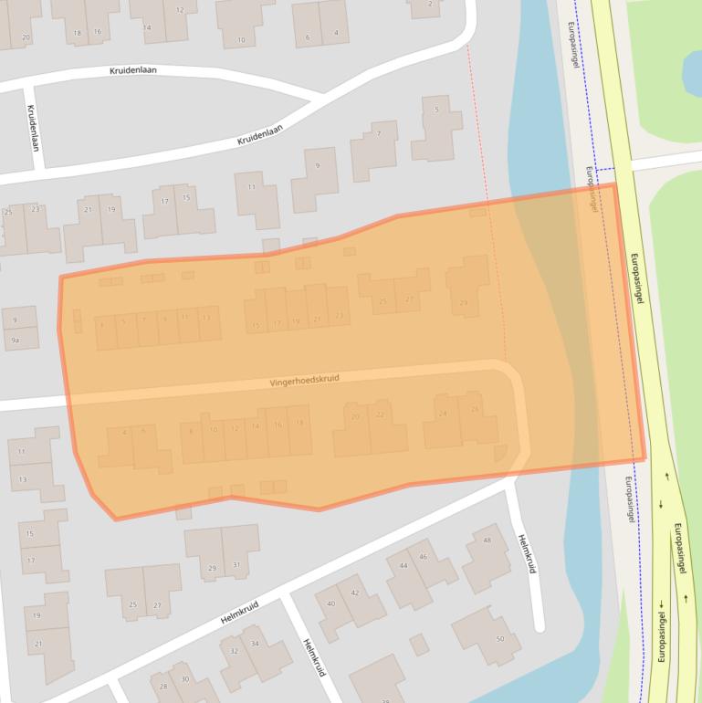 Kaart van postcodegebied 7681TD.