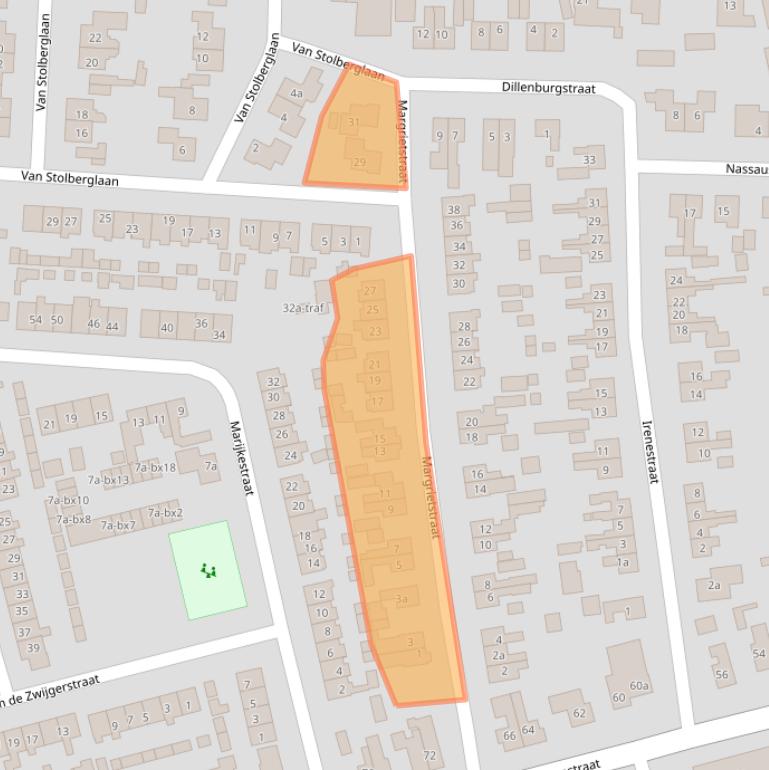 Kaart van postcodegebied 7681WJ.