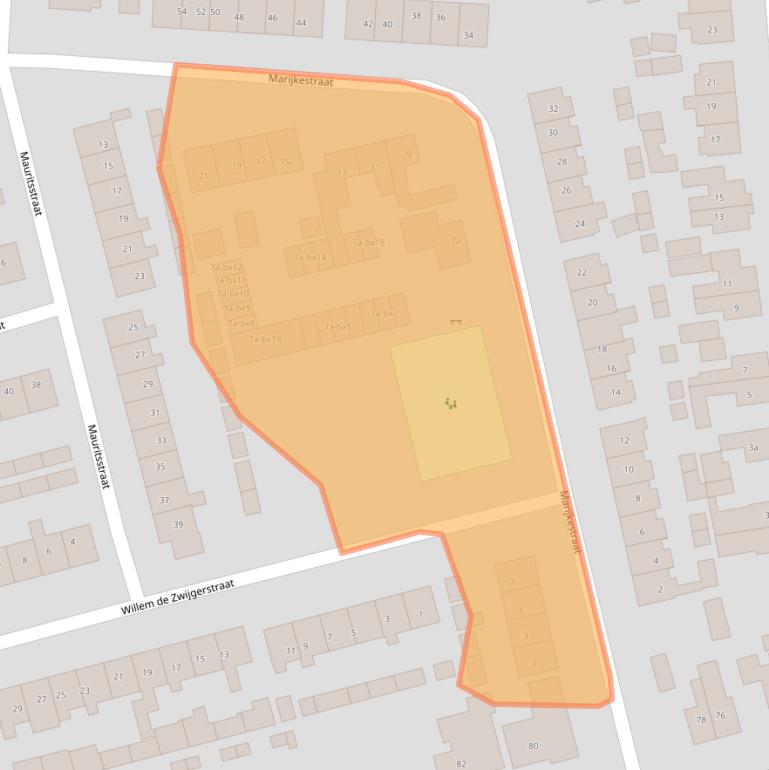 Kaart van postcodegebied 7681WL.