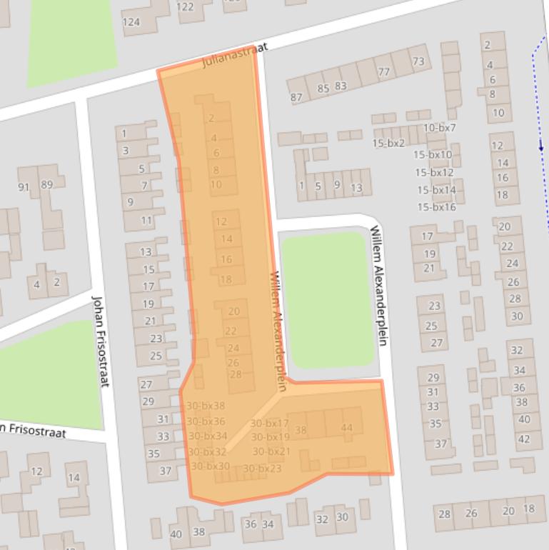 Kaart van postcodegebied 7681XB.