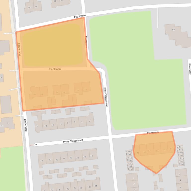 Kaart van postcodegebied 7681XM.