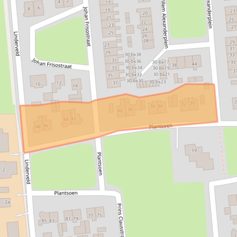 Kaart van postcodegebied 7681XP.