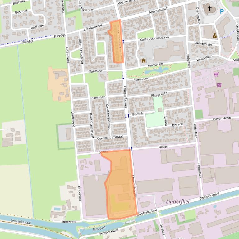 Kaart van postcodegebied 7681XT.